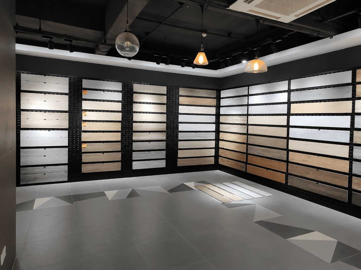 Hanging Tile Display Rack